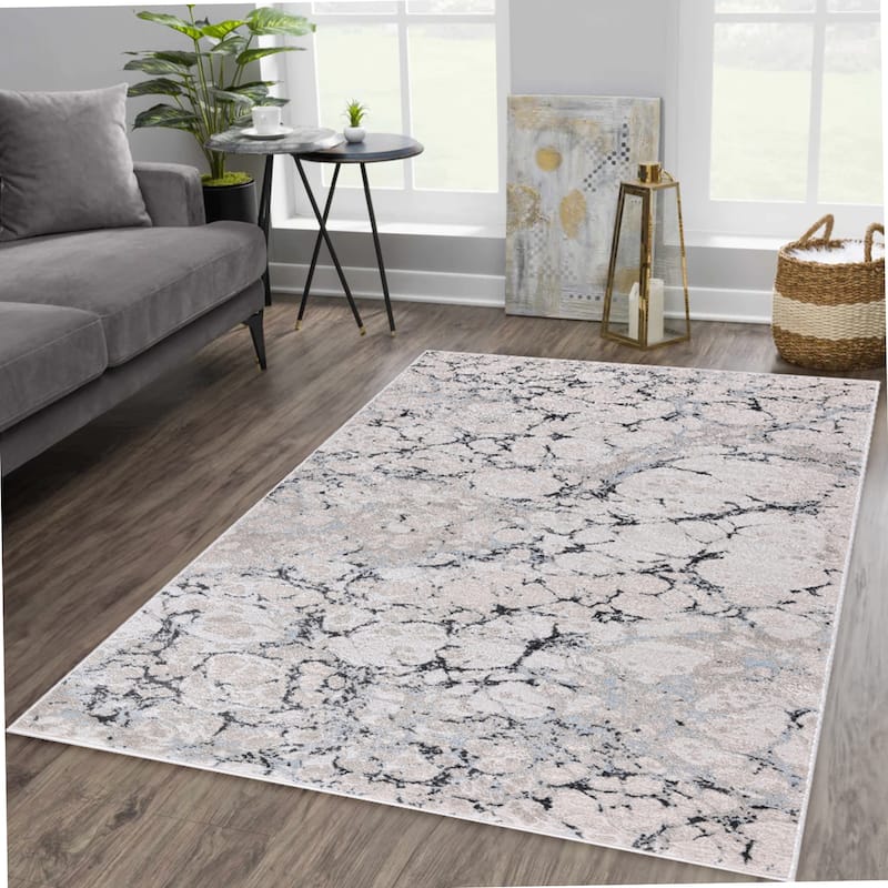 Ilios Collection Textured Abstract Rug