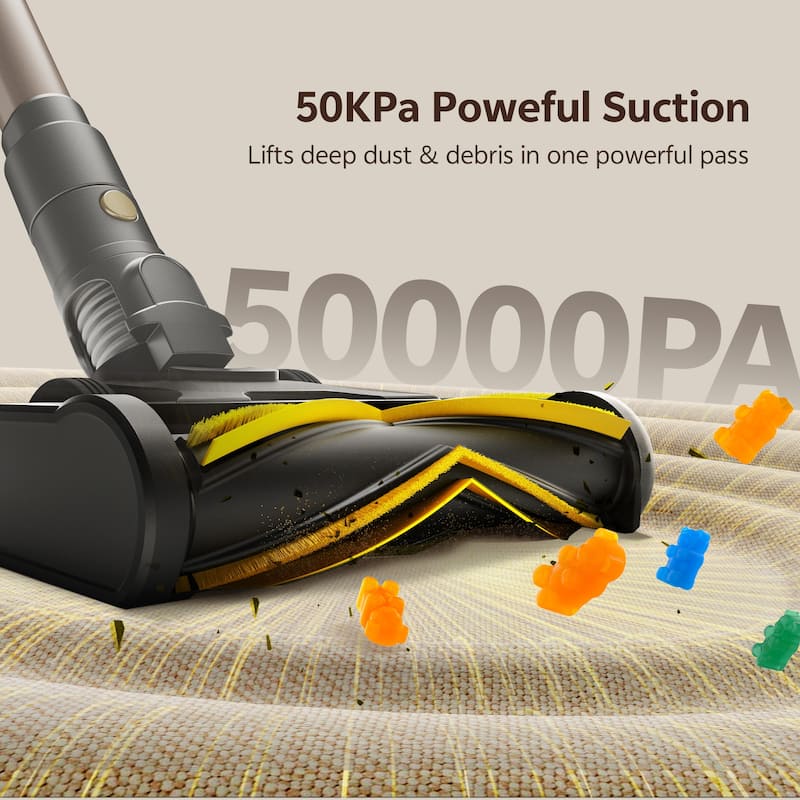 Cordless Vacuum Cleaner Ideal for Carpets and Pet Hair