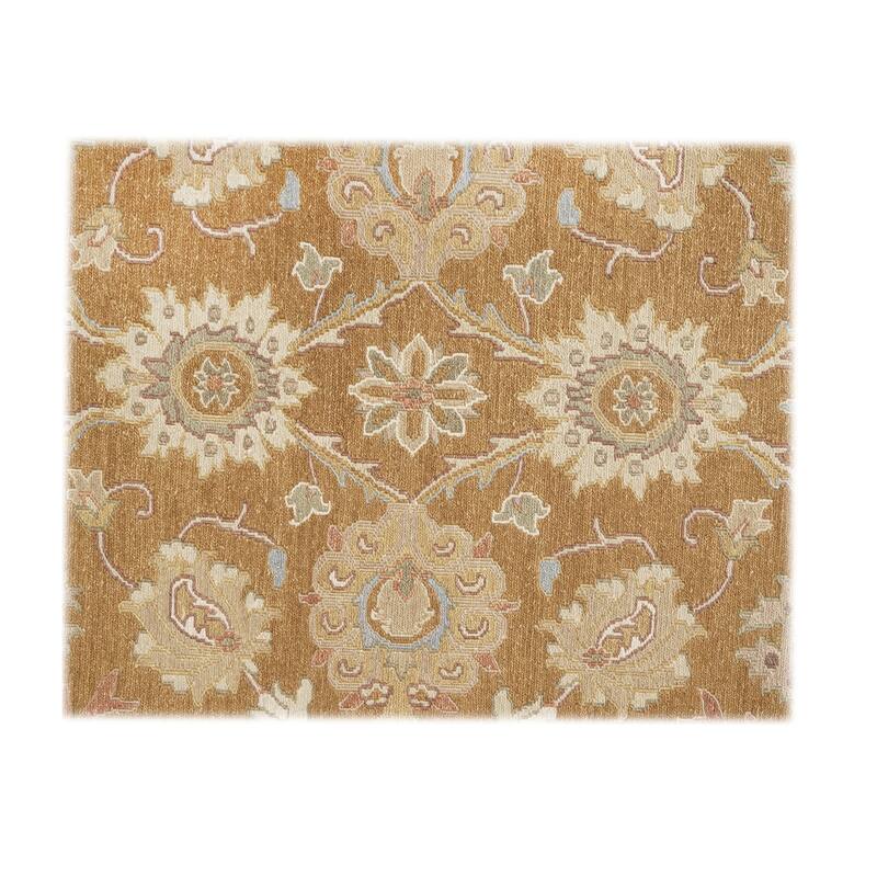 Rust/Ivory Soumak Flatweave Area Rug