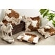 preview thumbnail 4 of 7, Urban Faux Cowhide Poly Filled Throw Pillow
