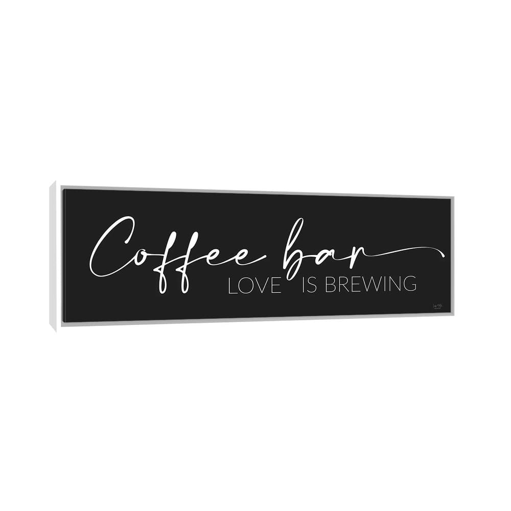 iCanvas "Coffee Bar" by Lux Me Designs Framed