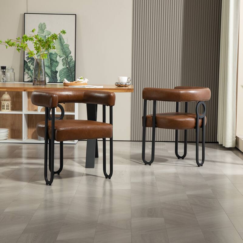 Contemporary Designed Upholstered Accent Chair set of 2