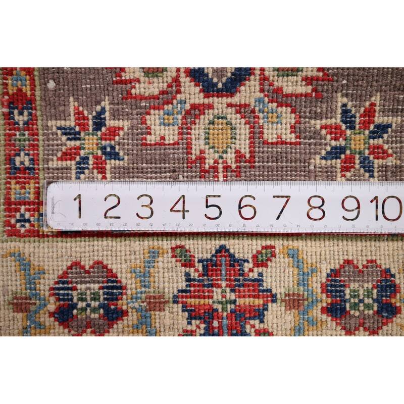 Traditional Kazak Oriental Foyer Rug Hand-Knotted Wool Carpet - 1'11" x 3'0"