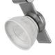 12W Integrated LED Metal Track Fixture with Mesh Head, Silver and White
