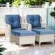Option Beige Wicker / Blue Cusion