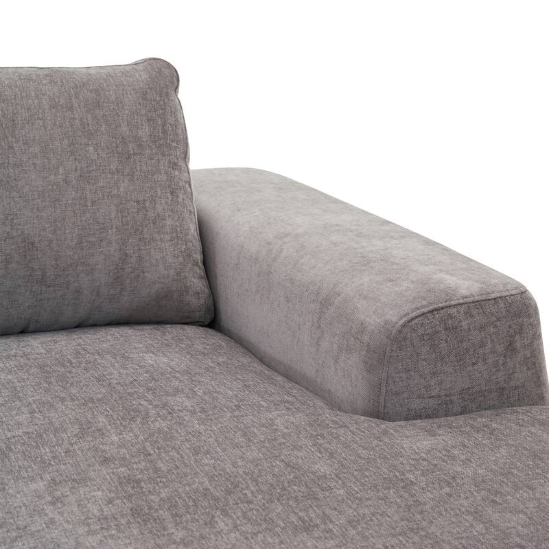 Poly & Bark Rue 113" Fabric Sectional Sofa