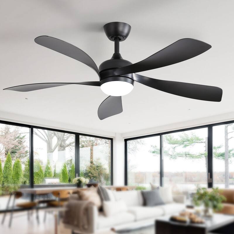 52"/66" Inch Ceiling Fan with Light,APP and Remote Control, Low Profile,Smart Optional