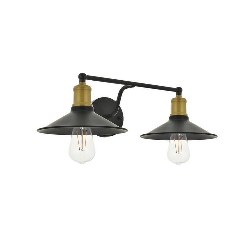Nora Modern 2-light Wall Sconce with Flat Cone Shades