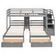 preview thumbnail 12 of 13, Triple Wood Bunk Bed with Drawers, Storage Staircase & Built-in Shelves - Enhanced Functionality and Space Efficiency