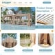 preview thumbnail 114 of 188, EROMMY Outdoor Louvered Pergola Gazebo with Adjustable Aluminum Rainproof Roof