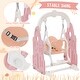 preview thumbnail 20 of 22, 4 In 1 Toddler Slide And Swing Set Kids Freestanding Climber Slide Playset With Basketball Hoop Rocket Themed Slide