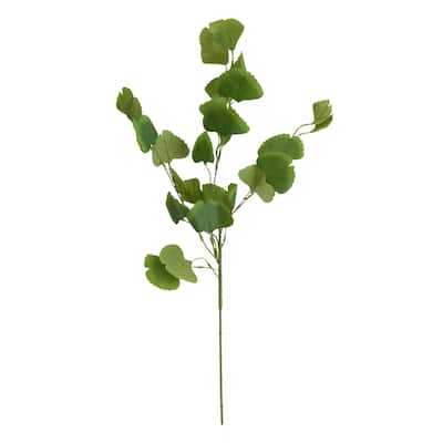 Elements Set of 6 Artificial Gingko Branch, 25 Inch - N/A