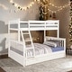 preview thumbnail 53 of 63, Twin over Twin House Bunk Bed With Shelves And Drawers White