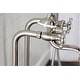 preview thumbnail 34 of 42, Kingston Brass Freestanding Clawfoot Tub Faucet Package with Supply Line in Matte Black