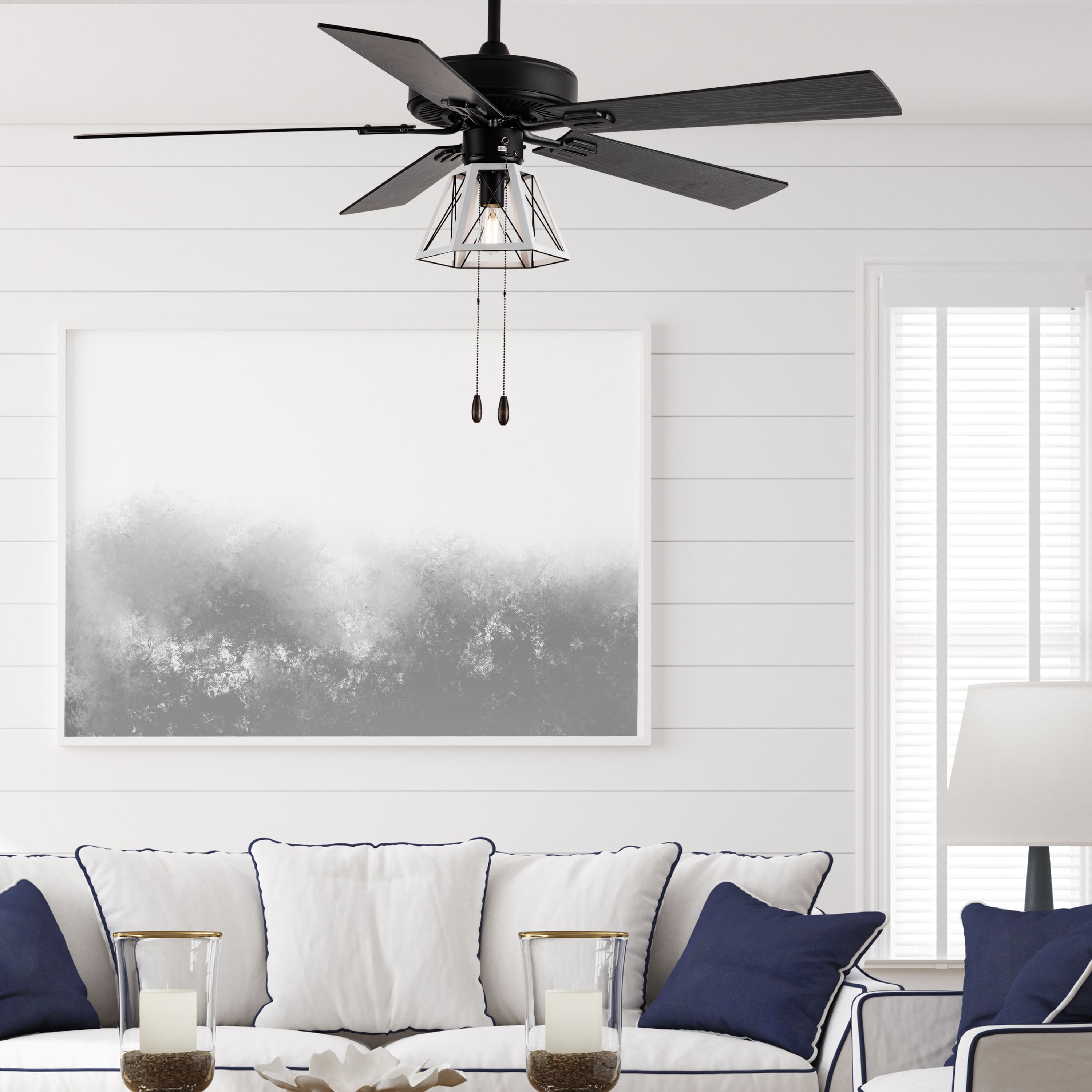 Black And White Ceiling Fan