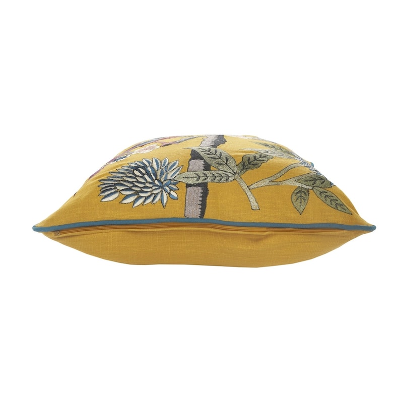Sevita Yellow Bird of Paradise Throw Pillow