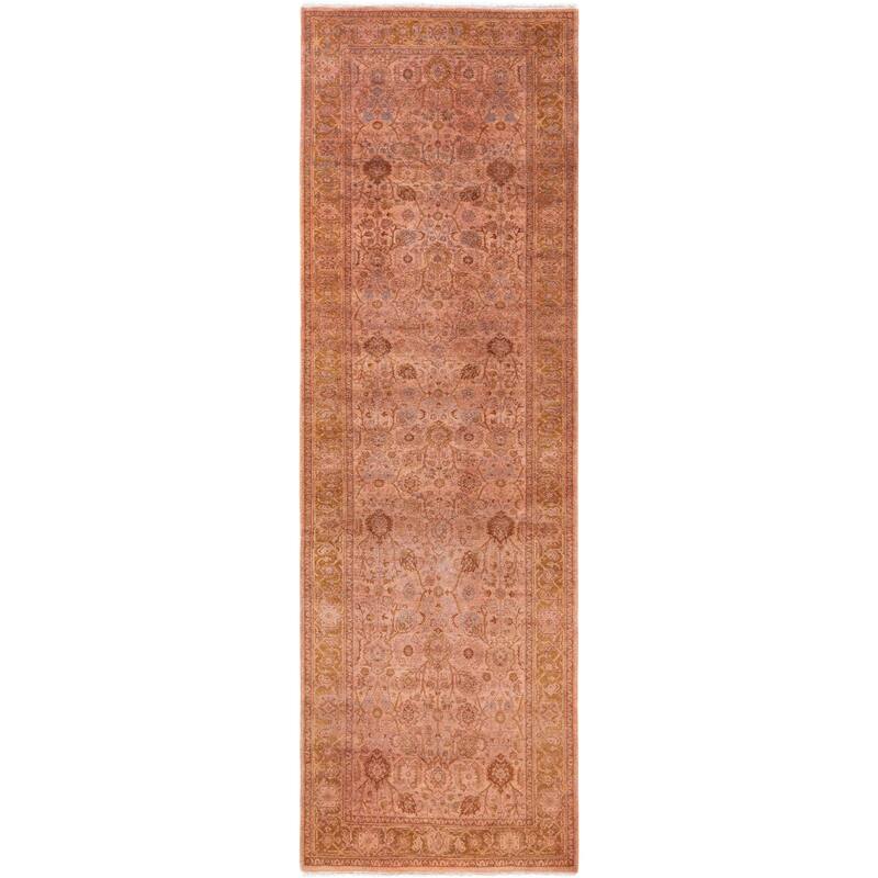 Overdyed One-of-a-Kind Hand-Knotted Area Rug - Beige - 3' 3" x 10' 1"