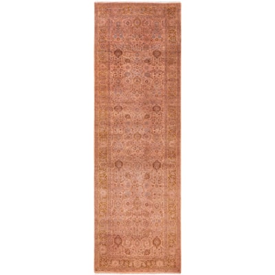 Overdyed One-of-a-Kind Hand-Knotted Area Rug - Beige - 3' 3" x 10' 1"