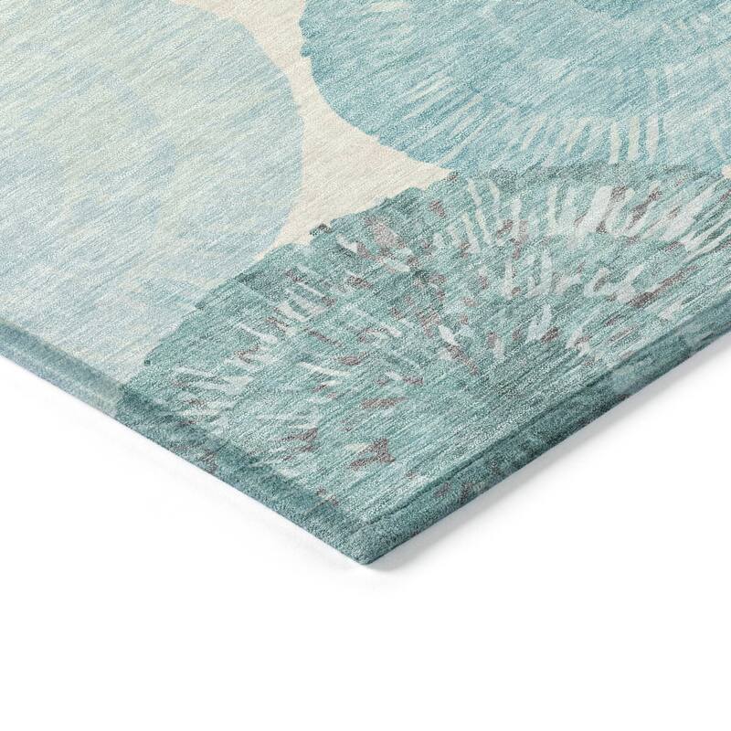 Machine Washable Indoor/ Outdoor Contemporary Devaughn Chantille Rug