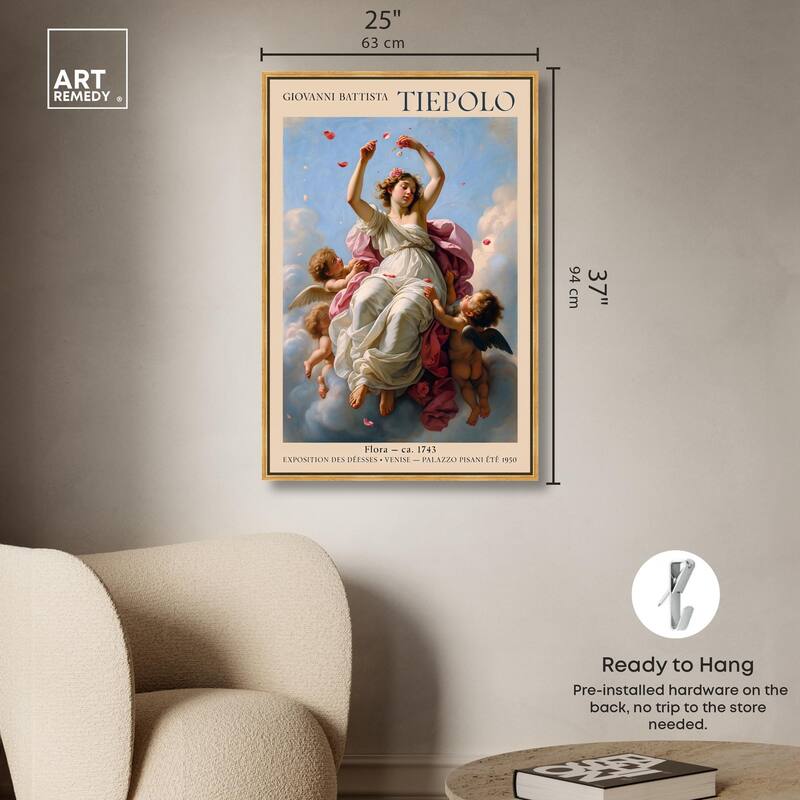 Flora in the Venetian Sky Canvas by Art Remedy