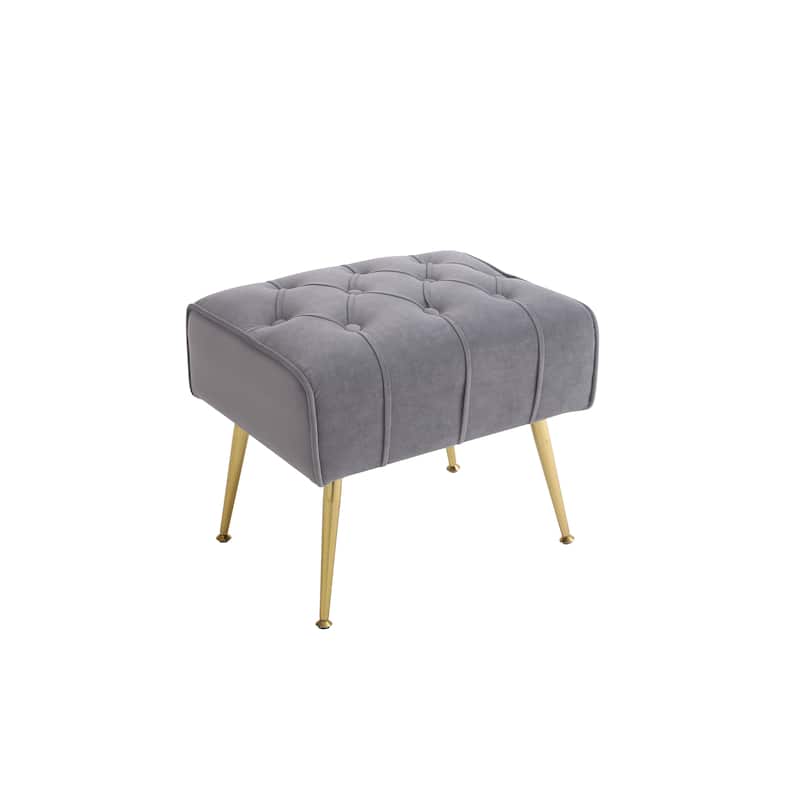 31.5" Velvet Button Tufted Arm Chair