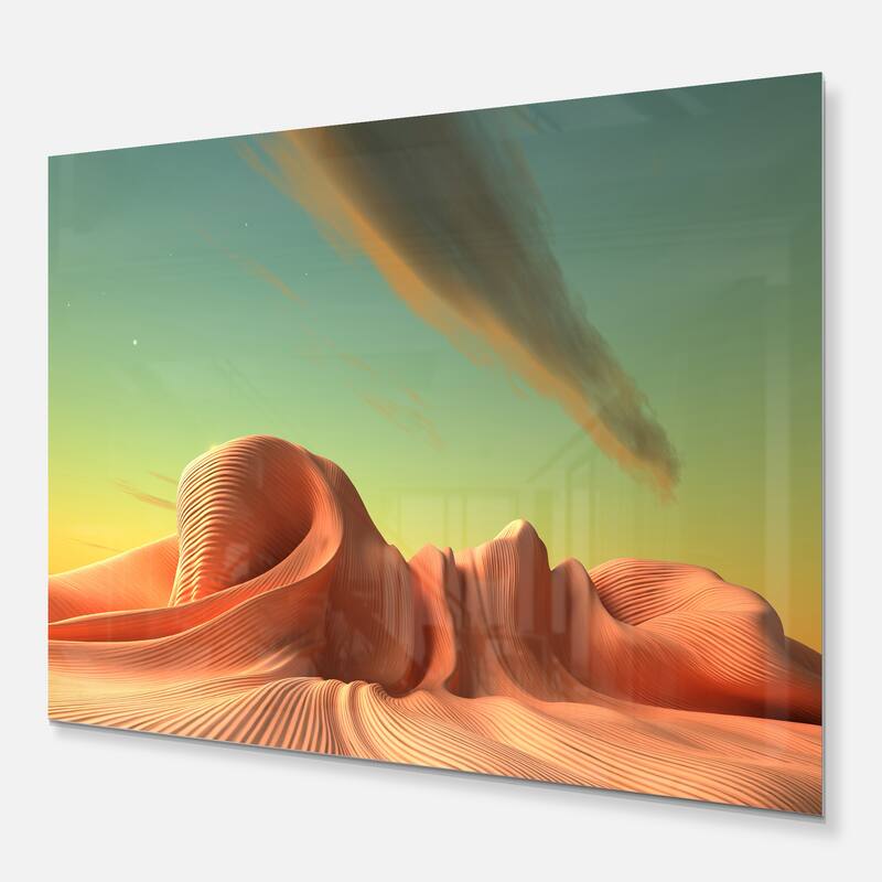 Designart '3D Alien World Surreal Fantasy' Contemporary Metal Wall Art