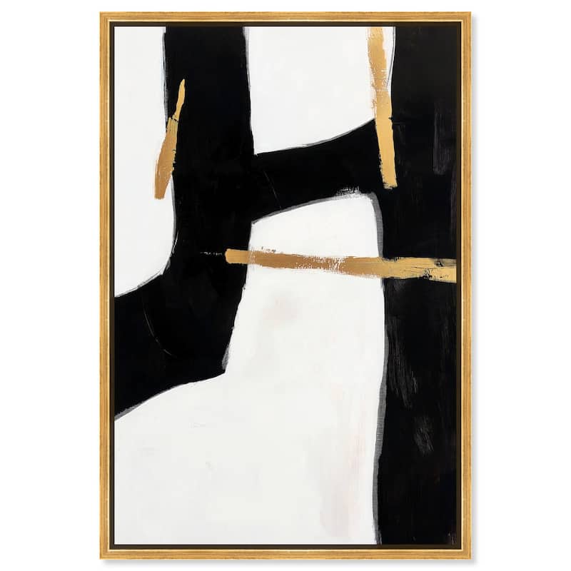Dichotomy I Canvas by Art Remedy - Gold - 20" x 30"