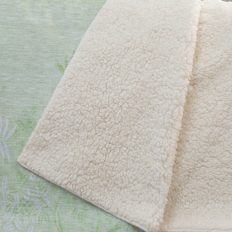 Premium Machine Washable Modern Floral Sherpa Throw Blanket