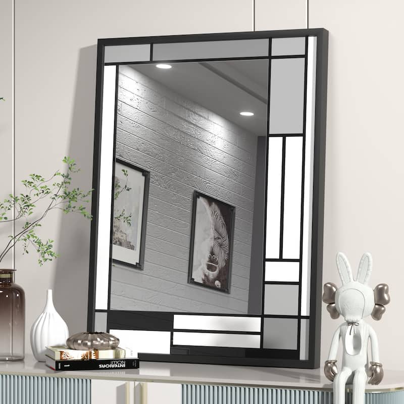 Window Pane Wall Decor Bathroom Vanity Mirror Mounted