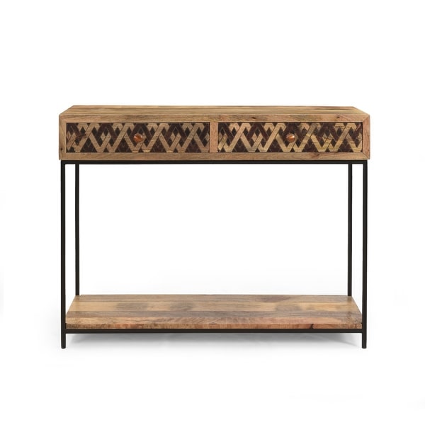Pentland Boho Console Table by Christopher Knight Home - 42.00" W x 15.00" D x 32.00" H. Opens flyout.