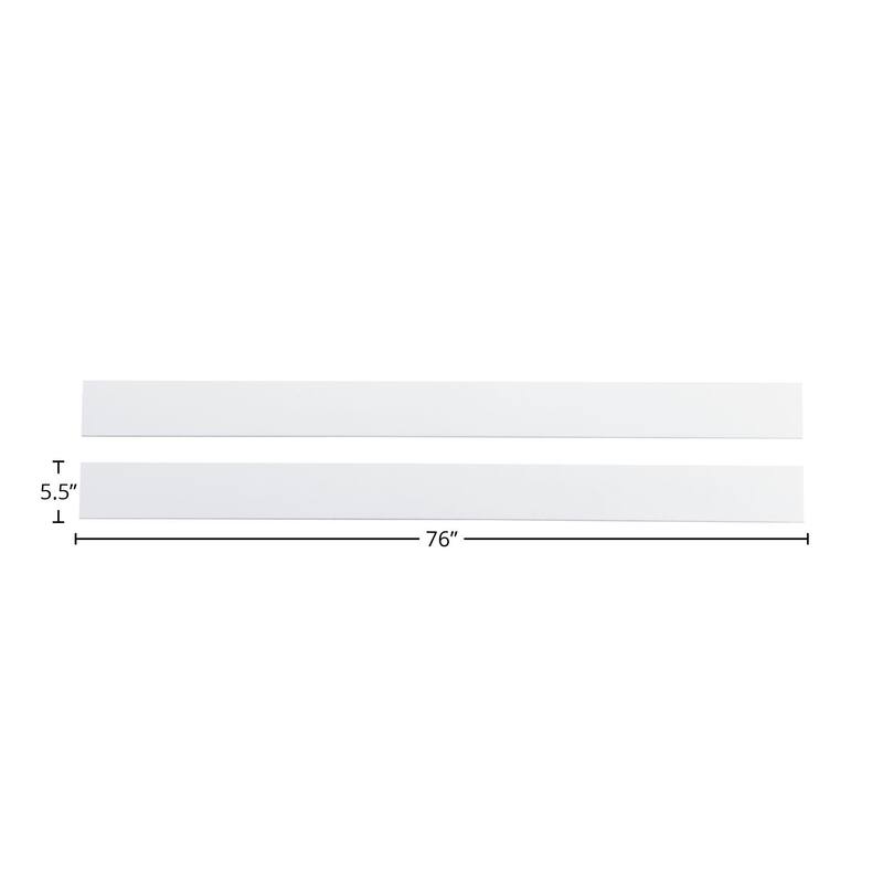 Rowan 76" Wide Full Size Bed Rails, Ash Linen