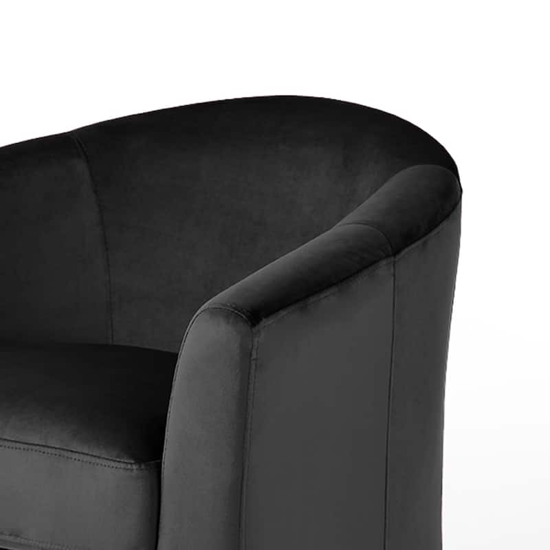 Modern 29"W Upholstered Swivel Barrel Chair for Living Room