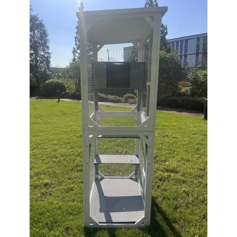 Outdoor indoor cat pet climbing rack play cage lovely big space