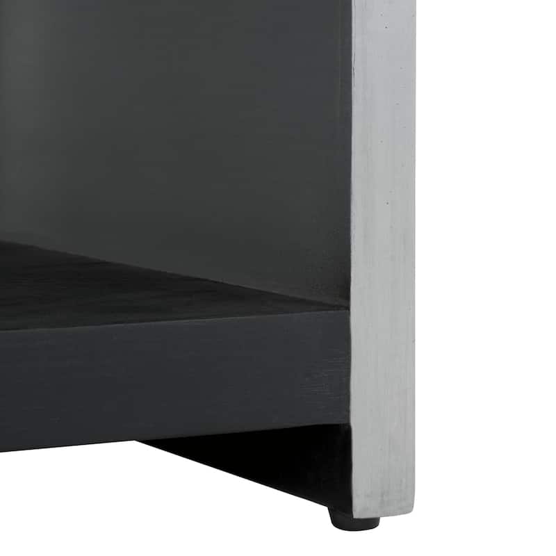 SAFAVIEH Couture Ottawa Wood And Aluminum Nightstand