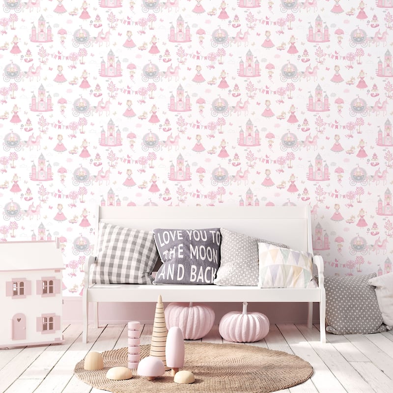 Galerie Wallcoverings Tiny Tots 2 Fairytale Princess Non-woven Matte Wallpaper Roll