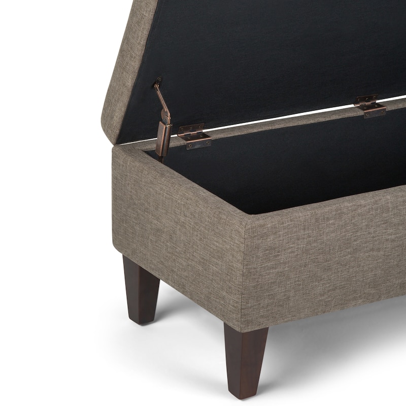 WYNDENHALL Garret 48 inch Wide Contemporary Rectangle Storage Ottoman