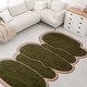 preview thumbnail 1 of 12, JONATHAN Y Mosaic Modern Border Geometric Handwoven Wool Green/Pink Area Rug