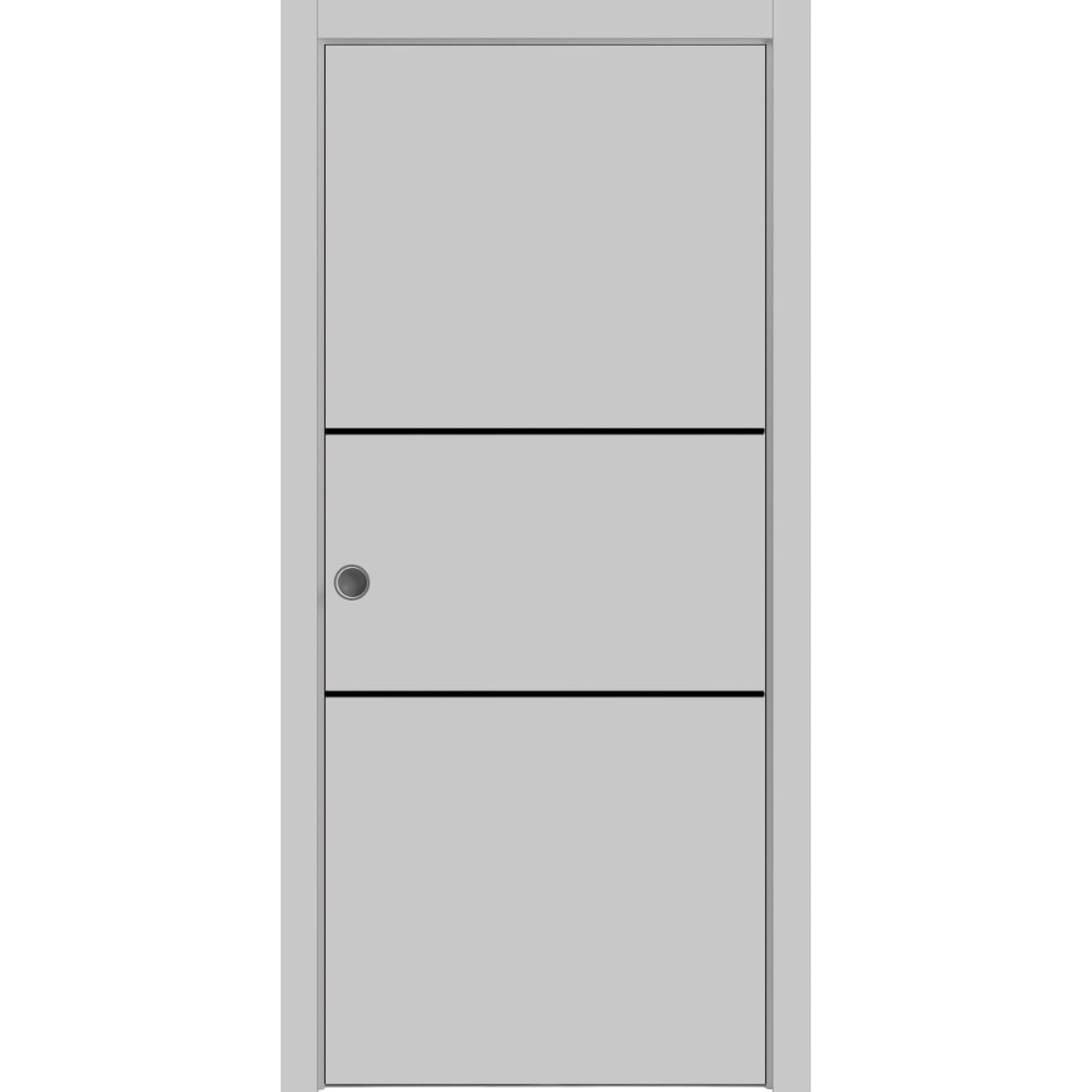 SartoDoors Planum 0014 | Interior French Doors French Door | Solid Wood | Hardware Set | 18x80, Custom Bedroom Door Pantry Door