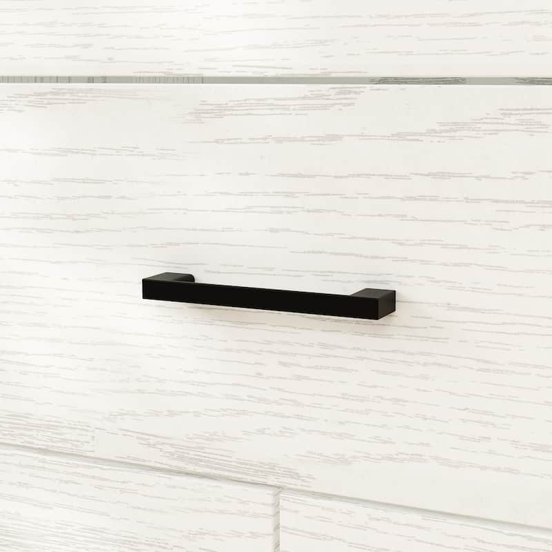 63" White 9 Drawer Dresser for Bedroom, Modern Wide Wood Storage Dresser with Metal Handles