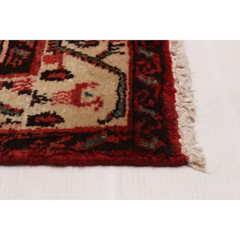 ECARPETGALLERY Hand-knotted Andelz Red Wool Rug - 4'9 x 9'5