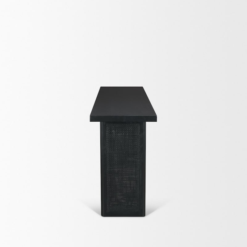 Grier Solid Wood w/ Cane Console Table