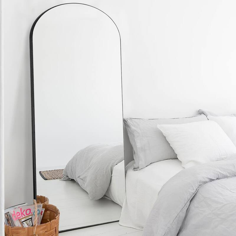 Arched Mirror Full-length Floor Mirror with Standing