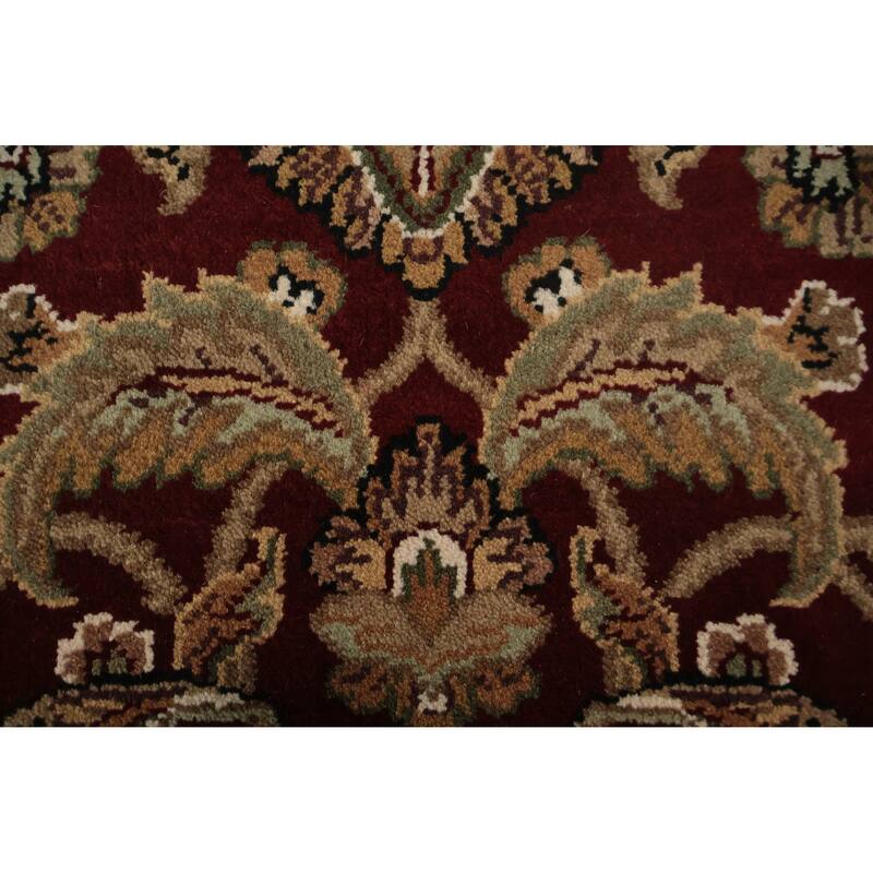 Hand Knotted Oriental 100% Wool Carpet Traditional Floral Red Agra Area Rug - 6' 1'' X 4' 0''