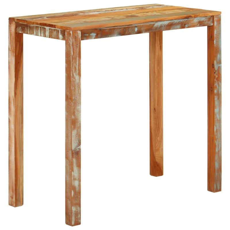 vidaXL Console Table Wooden Entryway Side Table for Living Room Solid Wood - 44.1"x21.7"x42.5" - Multicolour