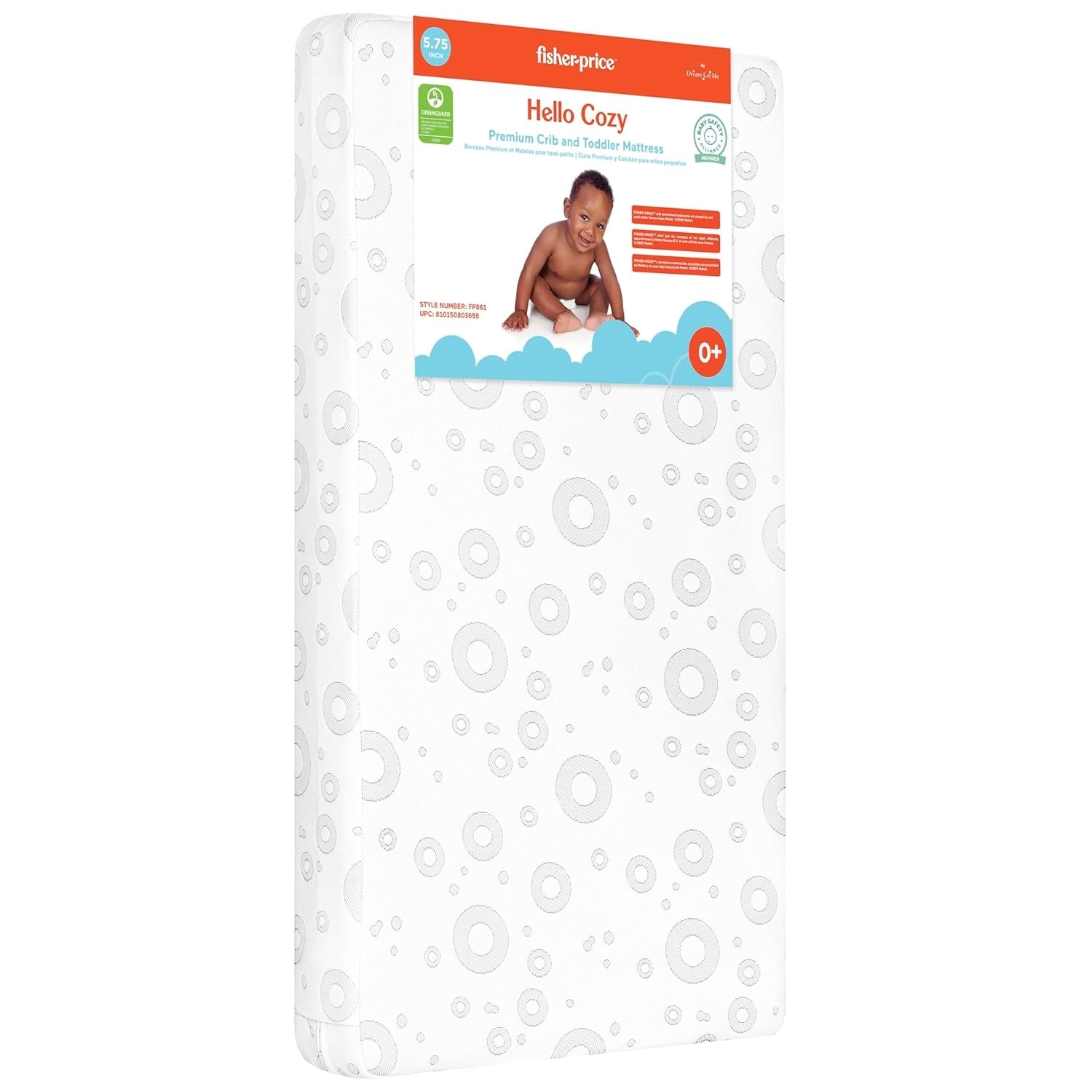 Fisher-Price By Dream On Me Hello Cozy Dual-Sided Crib Mattress