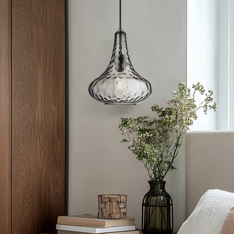 1-Light Ripple Glass Pedant light
