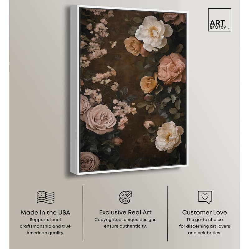 Faded Florals Fable II Canvas by Art Remedy