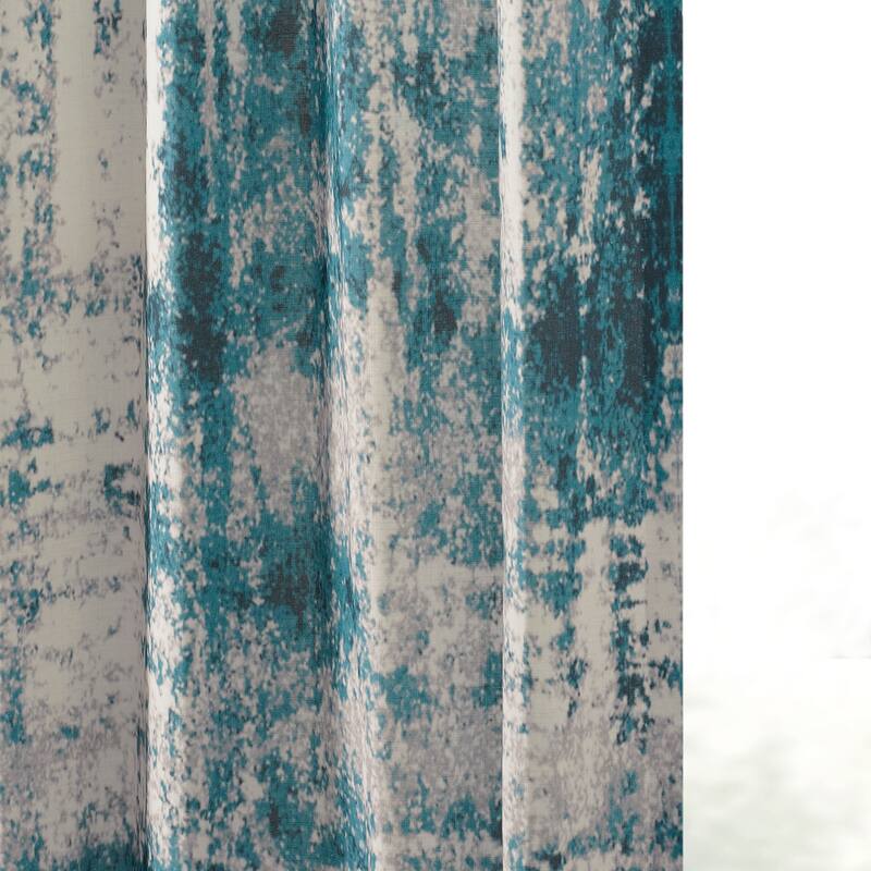 Exclusive Fabrics Textured Cotton Printed Curtains for Bedroom and Living room (1 Panel)