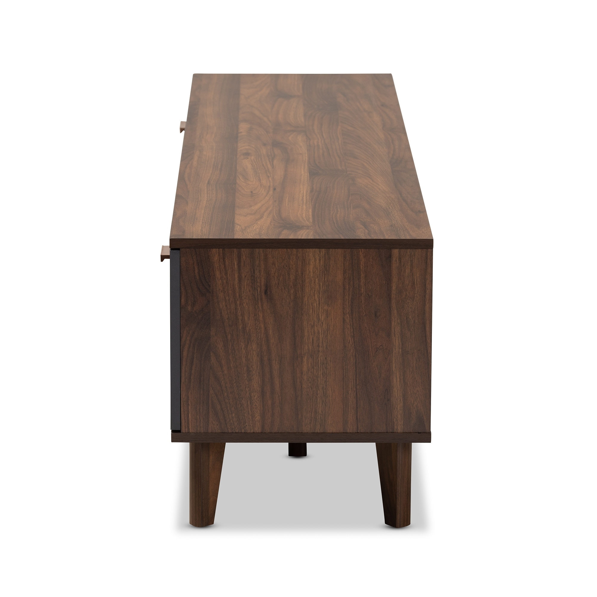 moina mid century modern two tone tv stand