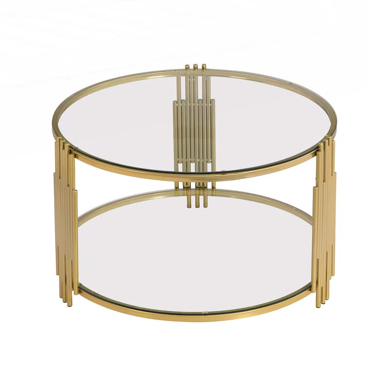Modern Brown Glass Coffee Table